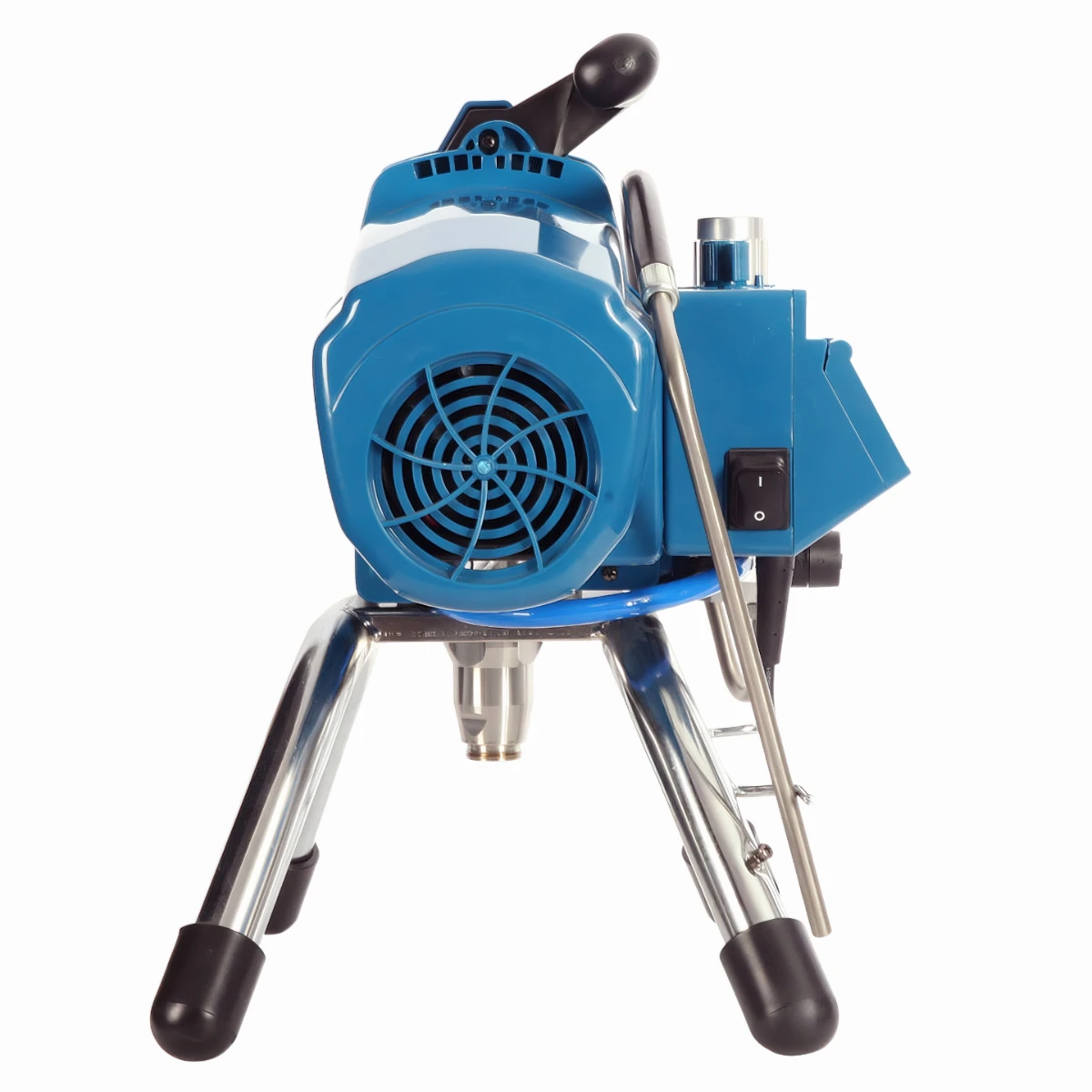 Back view of Residential Airless Paint Sprayer GTB-490 showing heat vents designed for efficient cooling during daily operation.