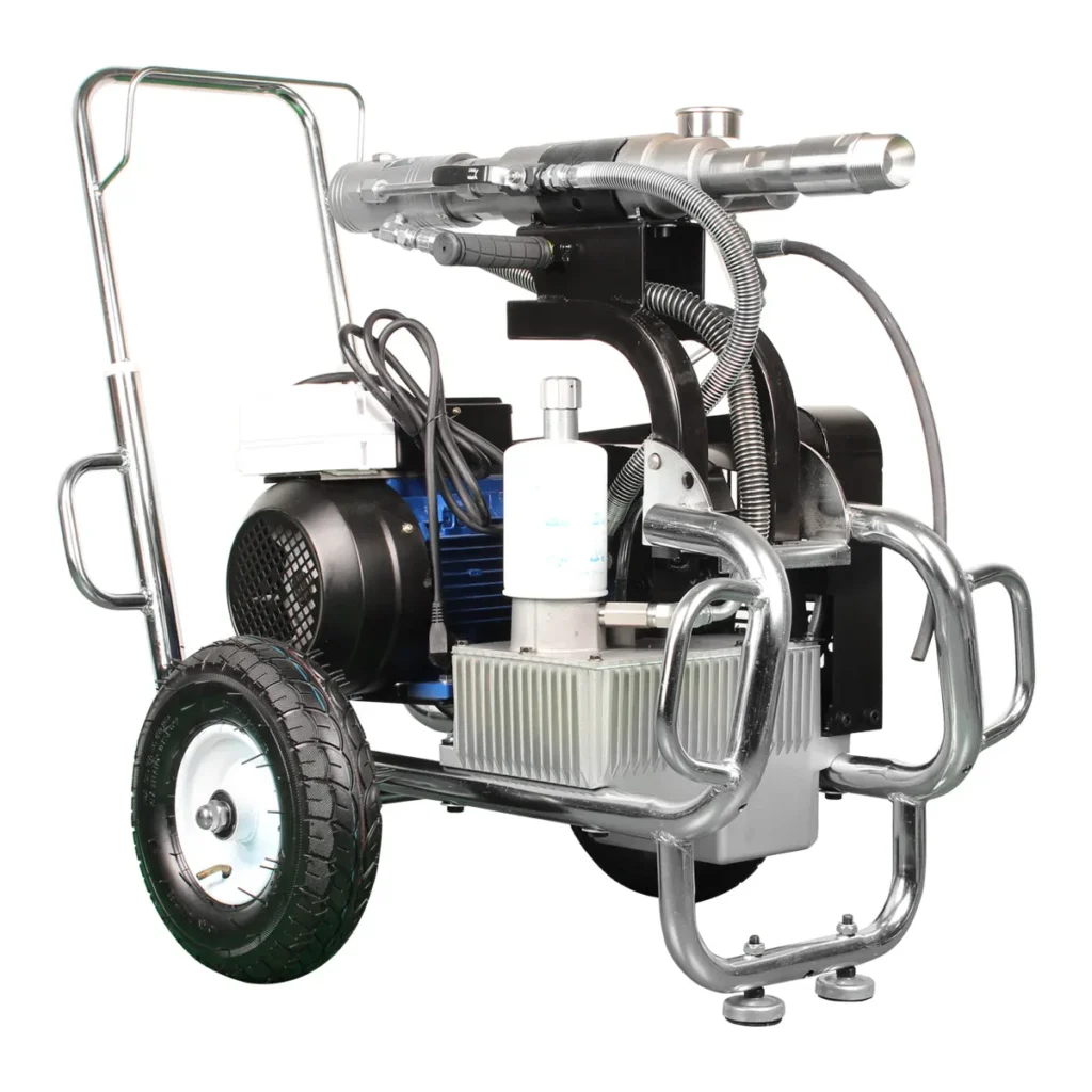 GTB-970 12.0 L/min hydraulic sprayer equipped with a heavy-duty 4000W electric motor for industrial coatings.