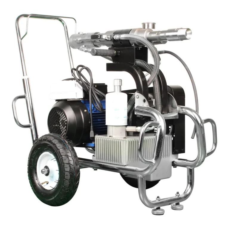 GTB-970 12.0 L/min hydraulic sprayer equipped with a heavy-duty 4000W electric motor for industrial coatings.