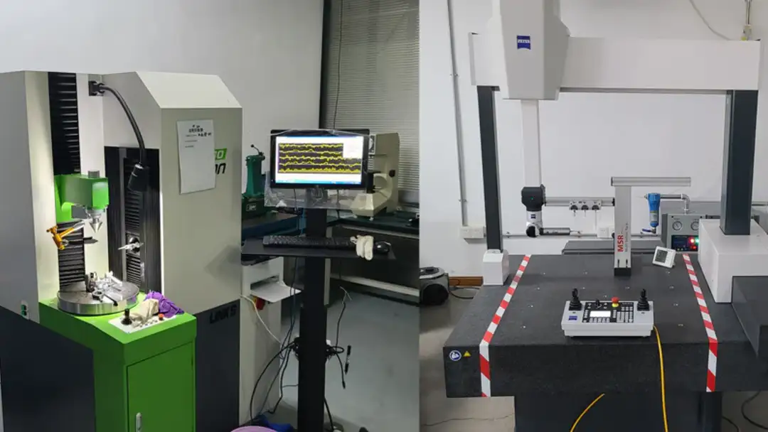 GUTUBAO laboratory QC inspection of heavy-duty paint sprayer filters using Carl Zeiss CMM and Mitutoyo testers.