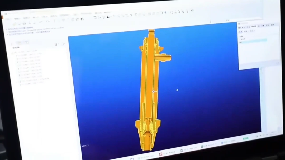 OEM 3D CAD design of private mold for custom paint sprayer manufacturer protected by strict NDA