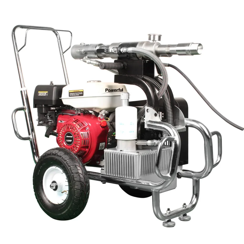 GTB-970 Gas Powered 6000 PSI Solid Epoxy Airless Sprayer with 9HP Engine