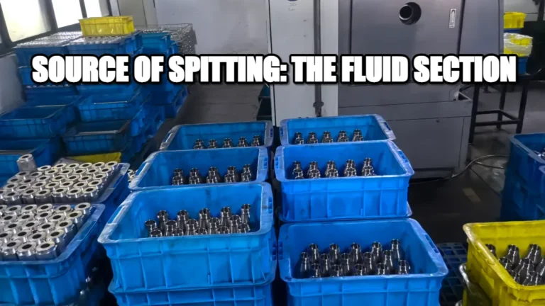 Diagnosing why is my airless sprayer spitting: precision fluid pump cylinder and internal valve seating area.